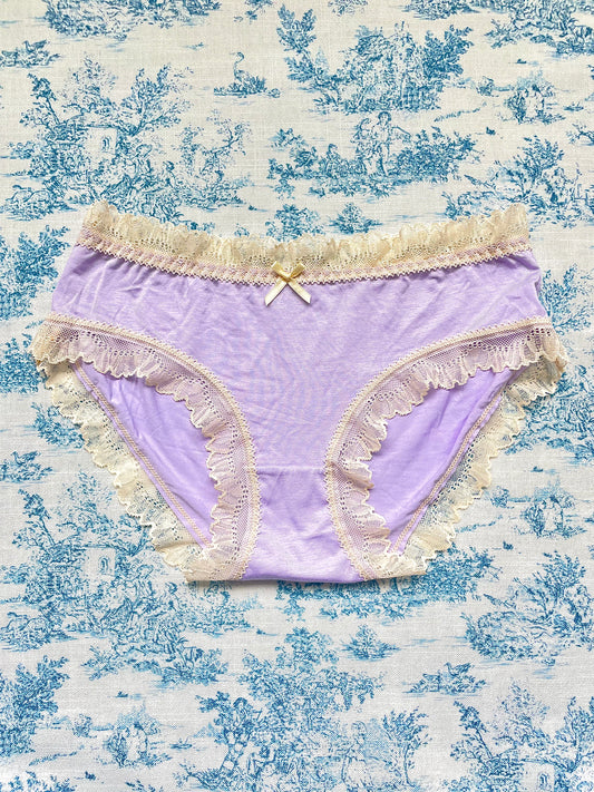 Purple Lace Trim Panty