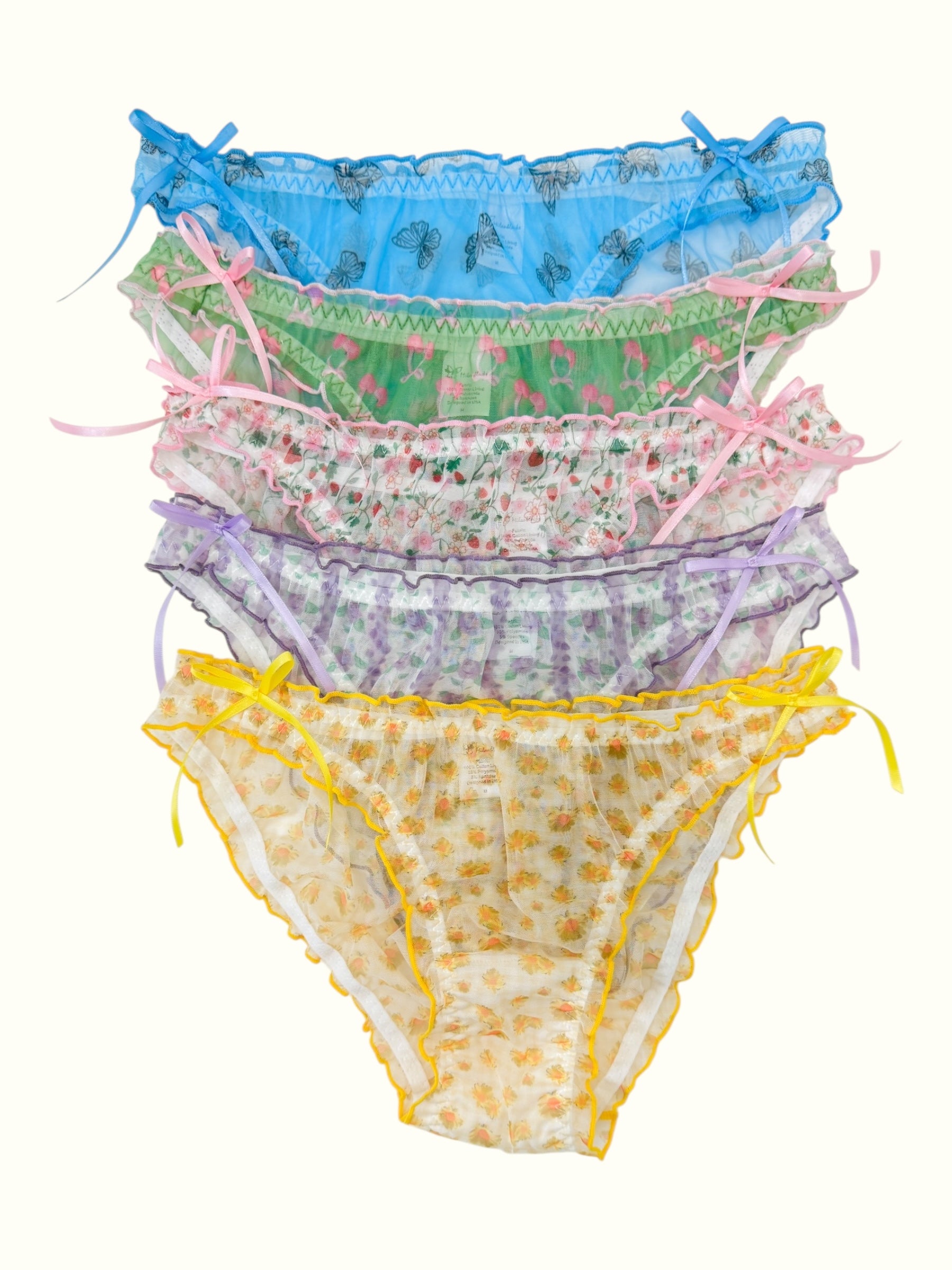Milanblocks Unique Pieces | Lace & Ruffle Lingerie Sample Sale Soft Underwear Breathable Panty Print Panties Womenswear Cute