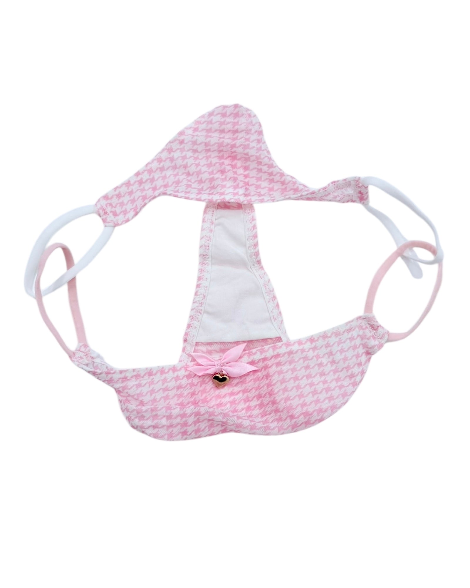 Pink Houndstooth String Panty