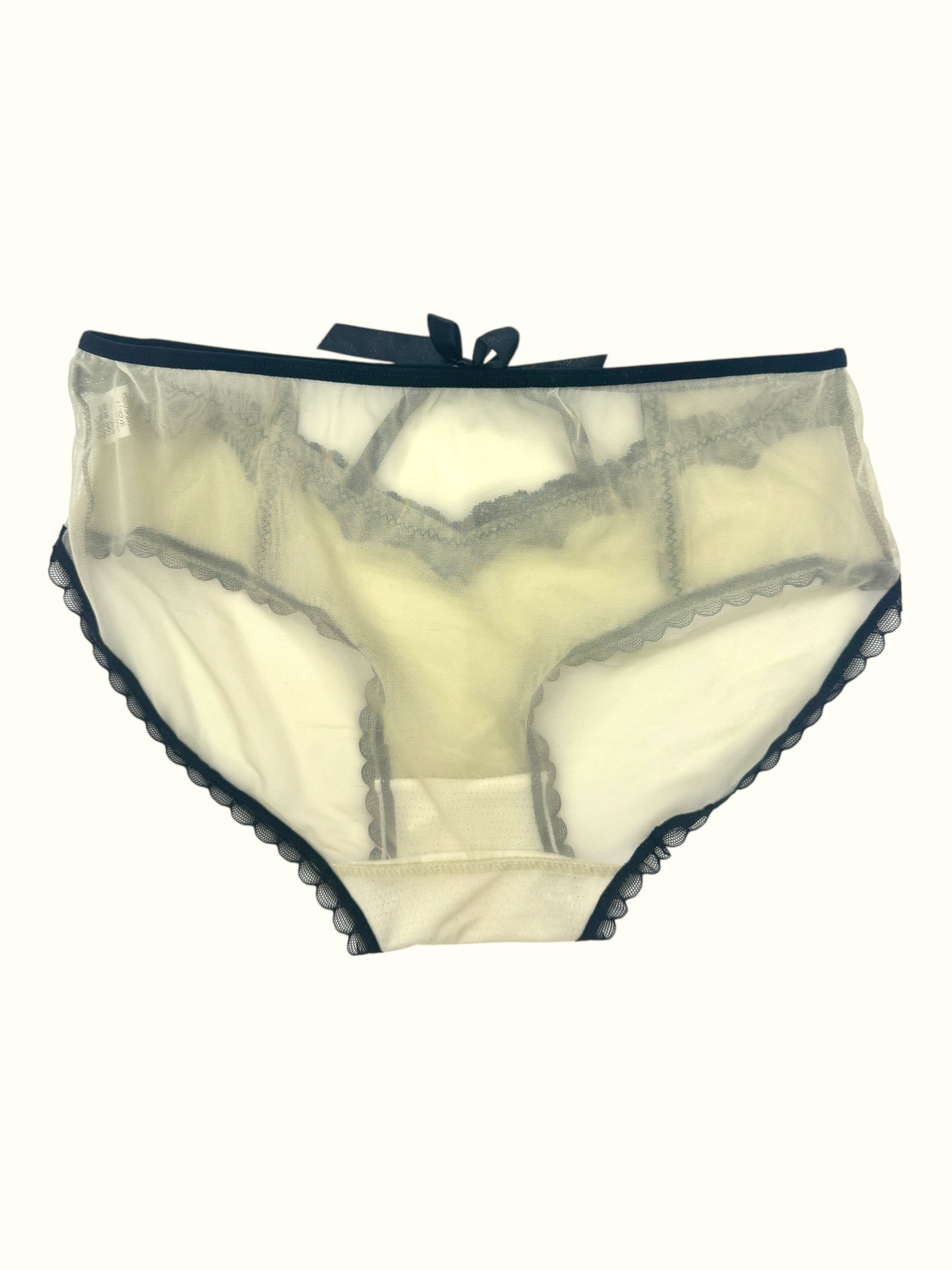 Milanblocks Noir Bowline Sheer Mesh Panty