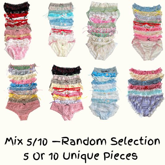 Mix 5 or 10 Unique Pieces | Lace & Ruffle Lingerie Sample Sale