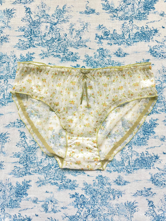 Green & Yellow Floral Panty