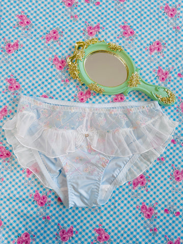 10/26 S Size coquette ruffle lace panties