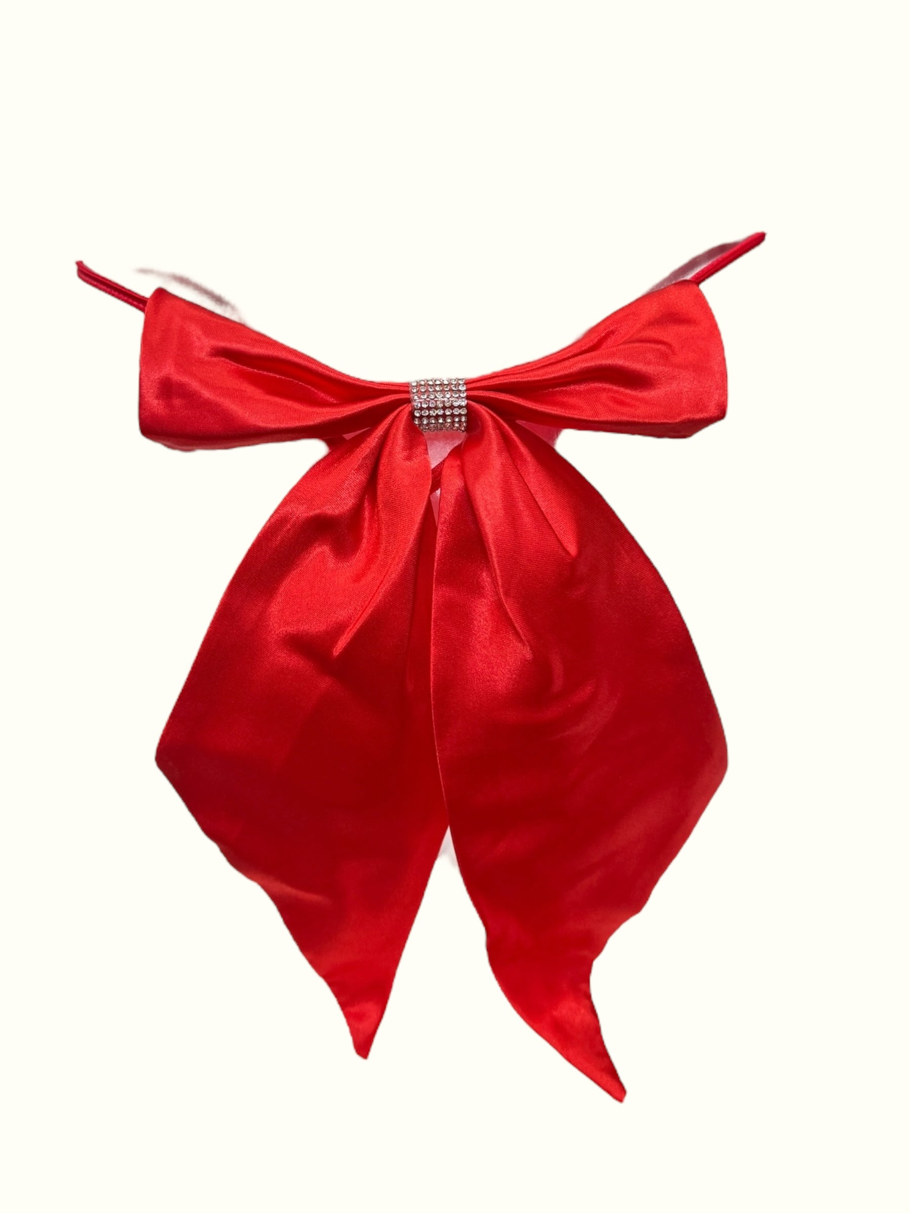 Glam Bow Rhinestone Thong