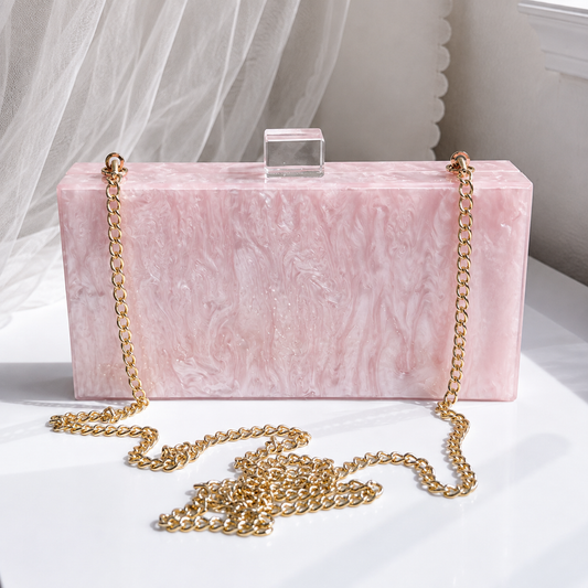 Mother of Pearl evening clutch bag