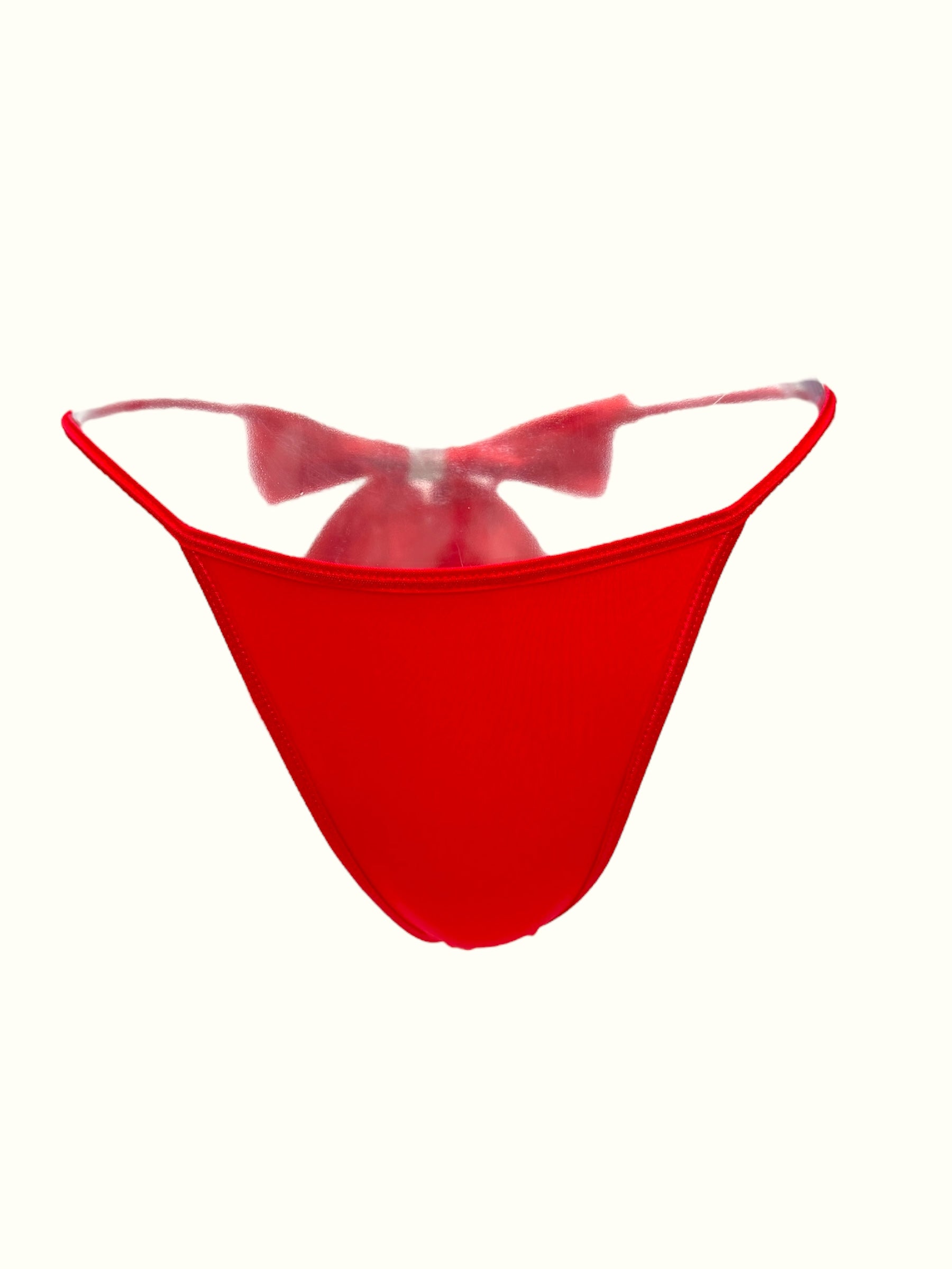 Glam Bow Rhinestone Thong