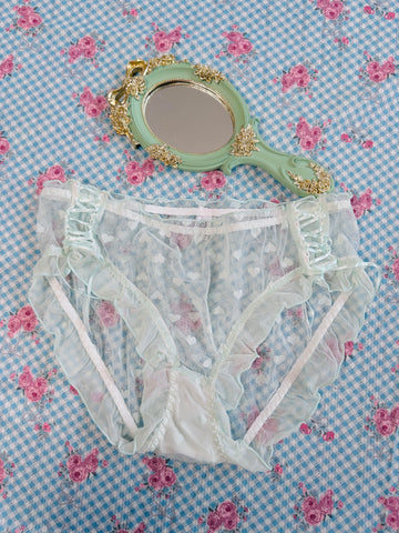 10/26 M Size coquette ruffle lace panties