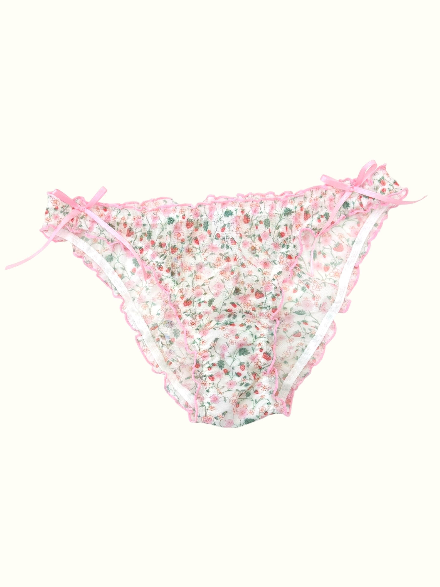 Wild Berry Blossom Mesh Panty – Coquette Garden
