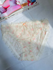 Mixed 5 coquette ruffle lace panties