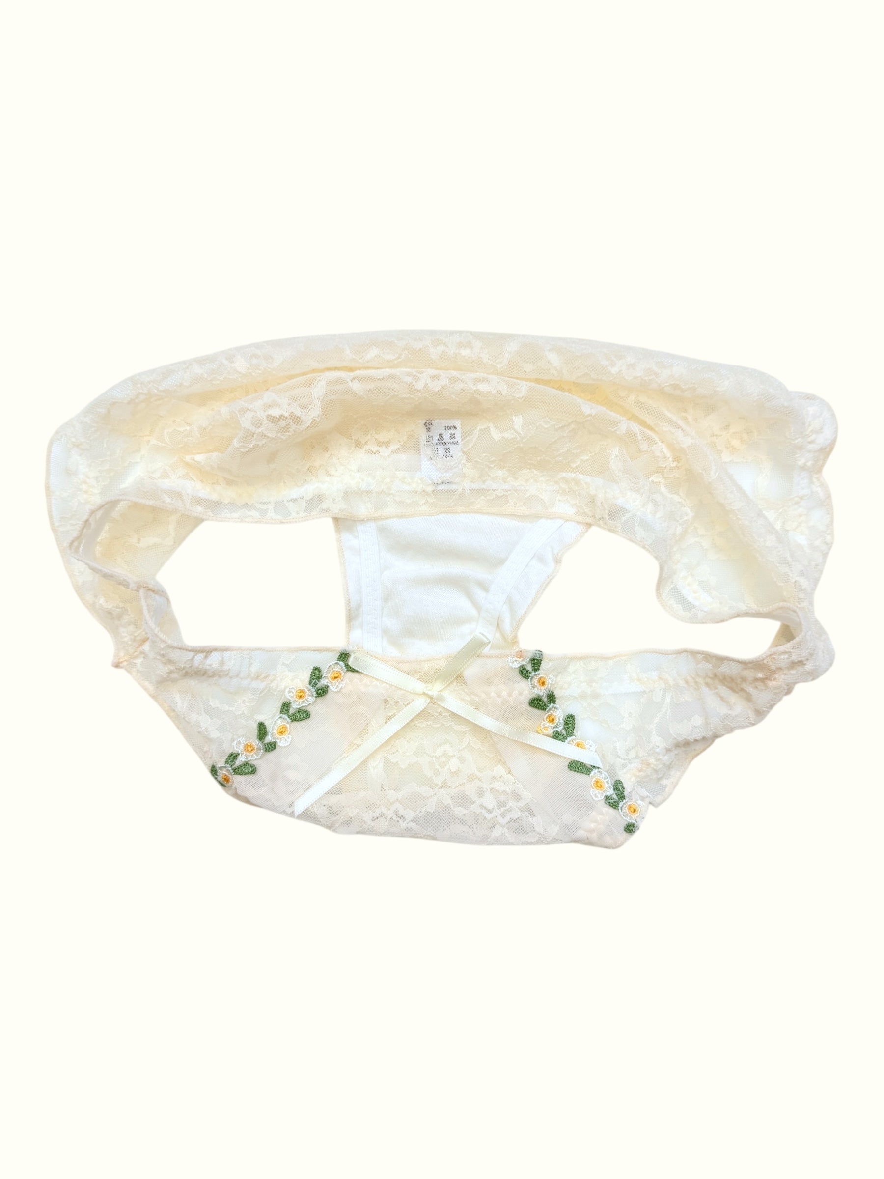 Daisy Lace Panties Floral Embroidery & Tulle Ruffle Styles