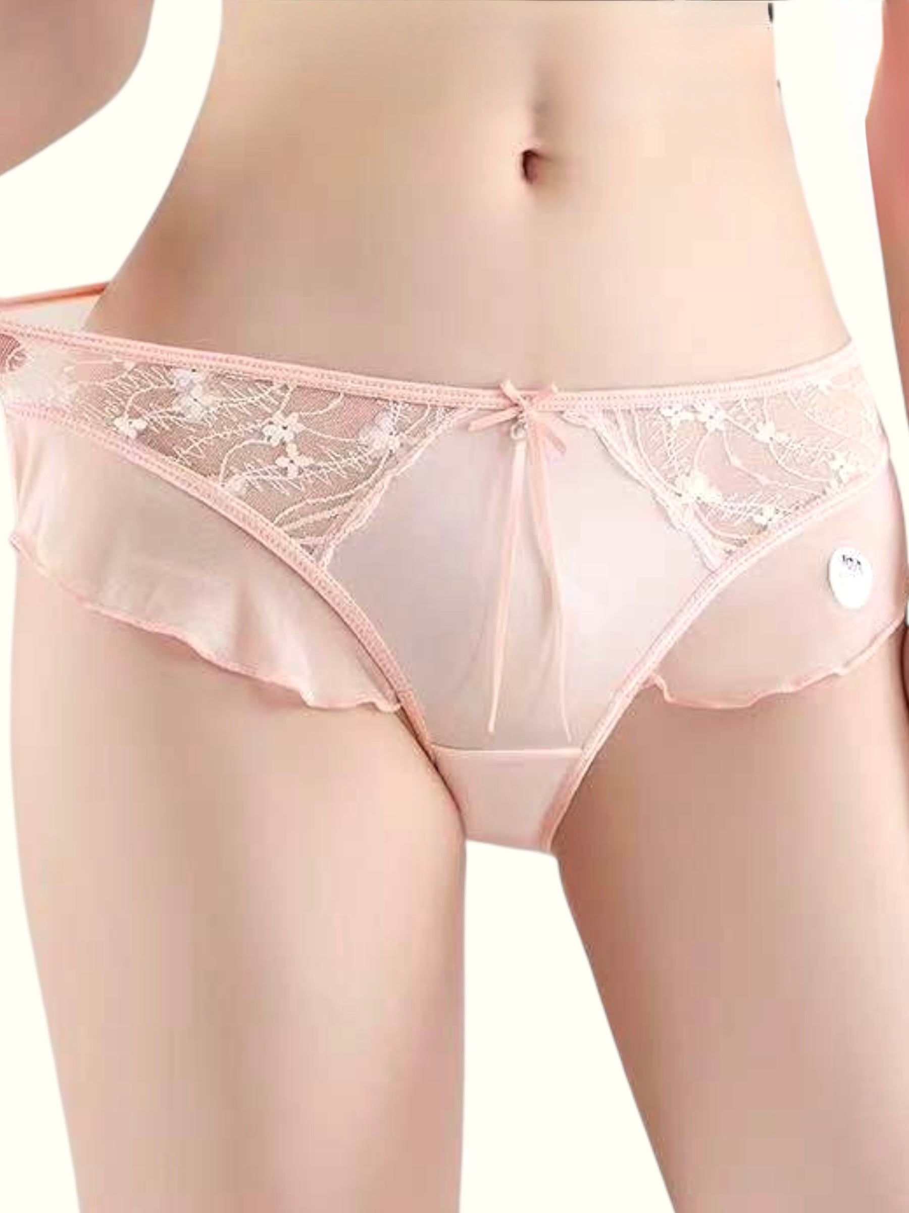 Whisper Lace Mid-Rise Briefs