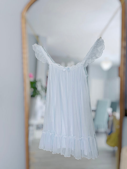 Sheer Blue Nightgown Dress | Light as Air Soft as a Dream