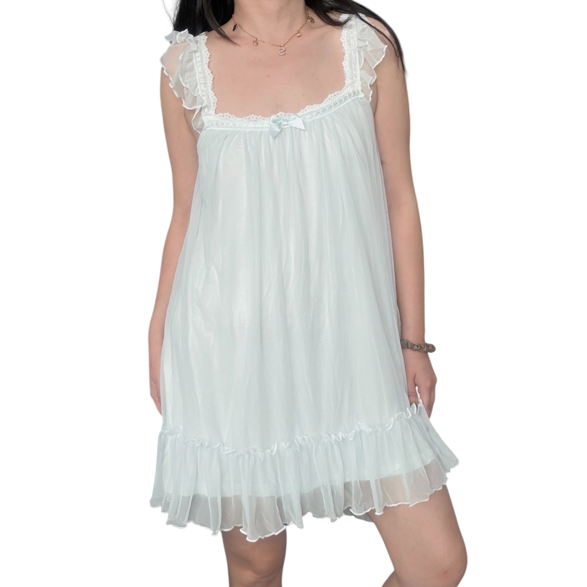Sheer Blue Nightgown Dress | Light as Air Soft as a Dream