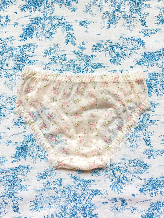 Floral Lace Trim Panty