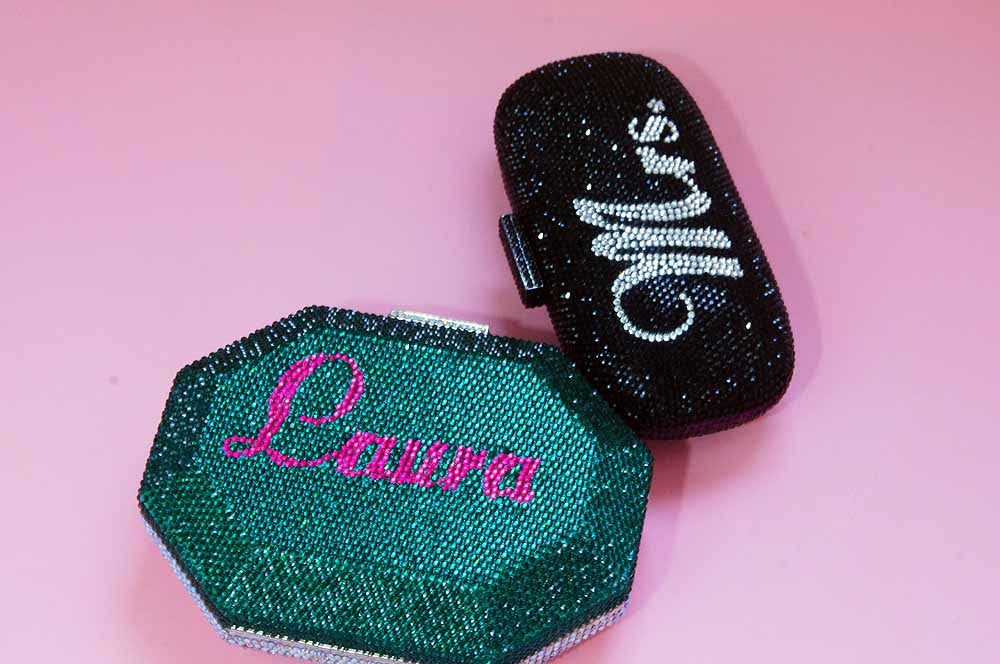 Custom Name Personalized Crystal Box Evening Clutch Bag-Handbags & Purses - MILANBLOCKS