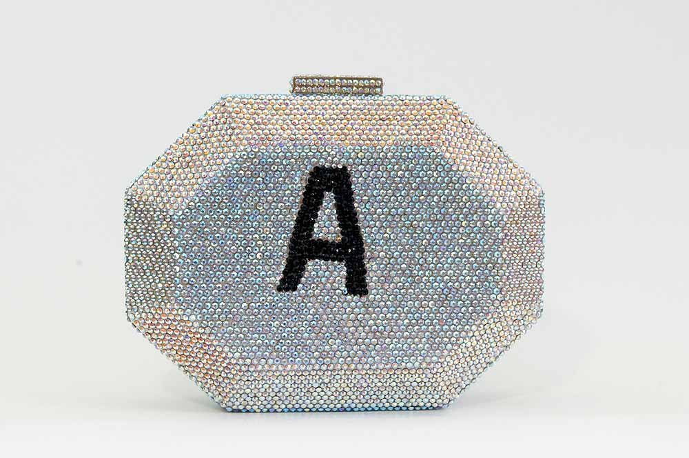 Custom Name Personalized Crystal Box Evening Clutch Bag-Handbags & Purses - MILANBLOCKS