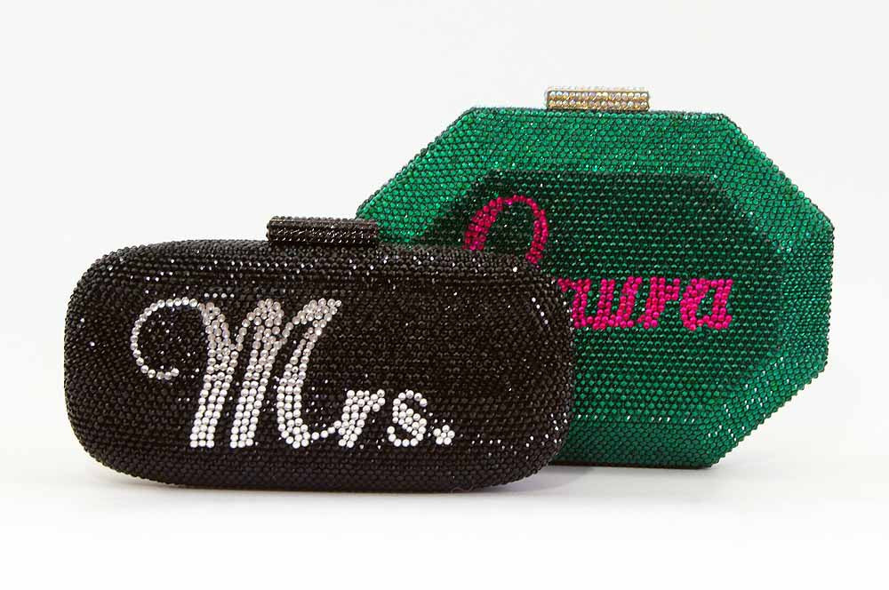 Custom Name Personalized Crystal Box Evening Clutch Bag-Handbags & Purses - MILANBLOCKS