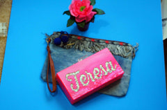 Personalized Name Acrylic Box Clutch-Medium Size-Handbags & Purses - MILANBLOCKS