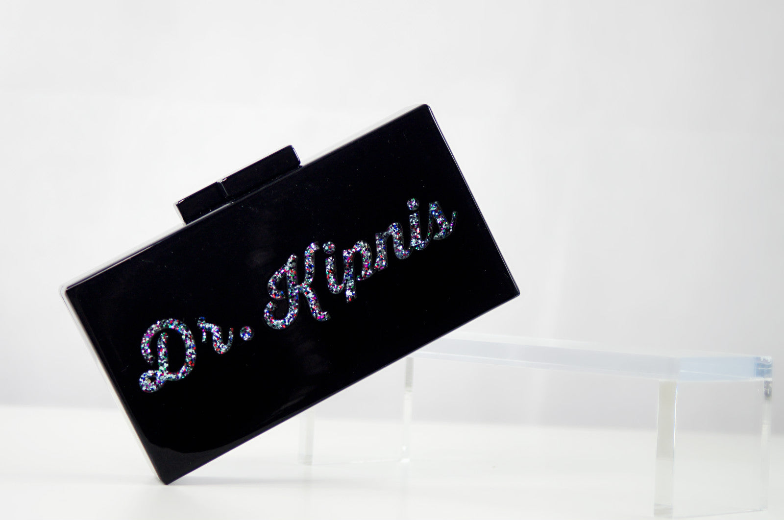 Personalized Name Acrylic Box Clutch-Medium Size-Handbags & Purses - MILANBLOCKS