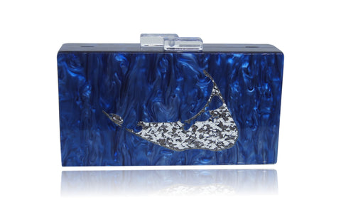 Personalized Name Acrylic Box Clutch-Medium Size-Handbags & Purses - MILANBLOCKS