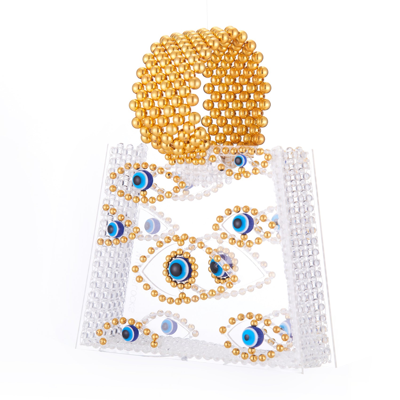 Evil Eye Beaded Bag Acrylic Clutch Bag-Handbags & Purses - MILANBLOCKS
