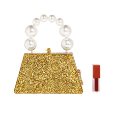 Forever Love Glitter Top Handle Acrylic Clutch