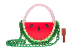 Beautify watermelon handbag beaded acrylic bag