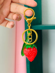 Strawberry keychain