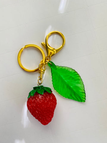 strawberry keychain